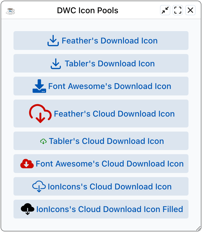 Icon Pools Demo