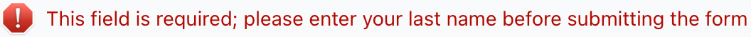 Error message with a custom icon from a base64 data URL