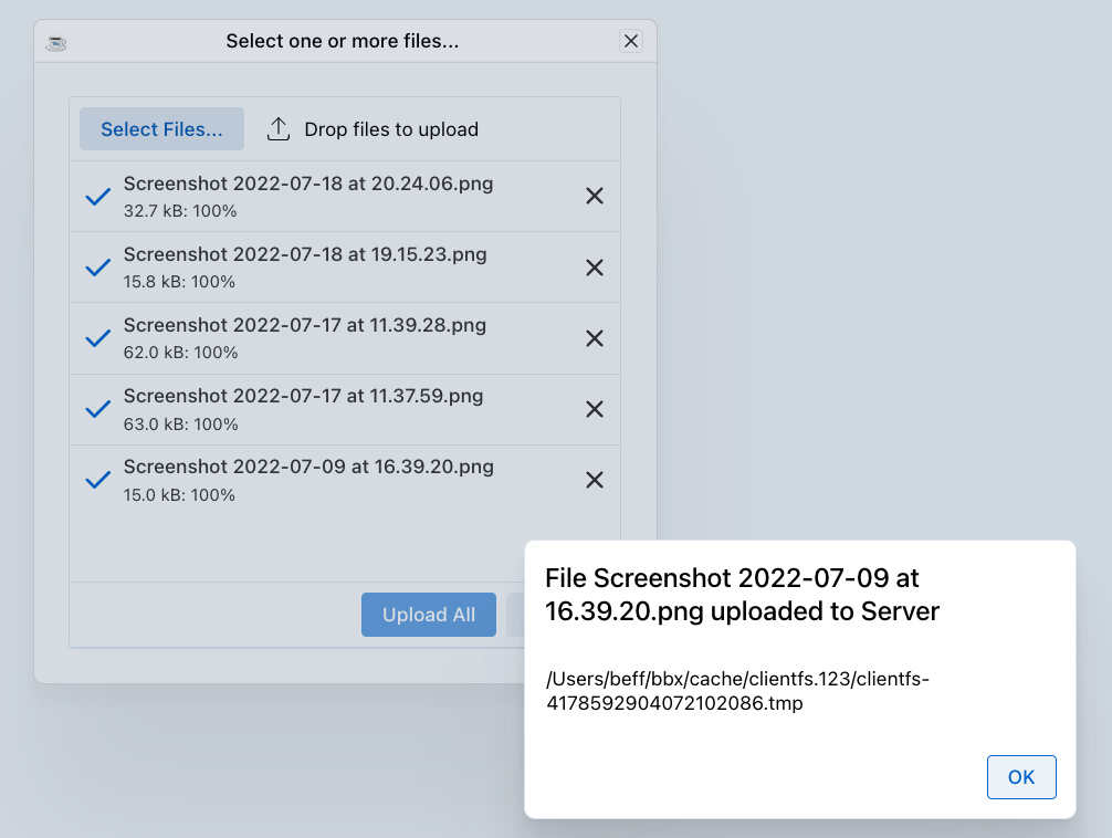 Client Files Handling